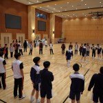 澳門慈幼中學學生會特意為本校是次交流設計互動遊戲，氣氛熱烈